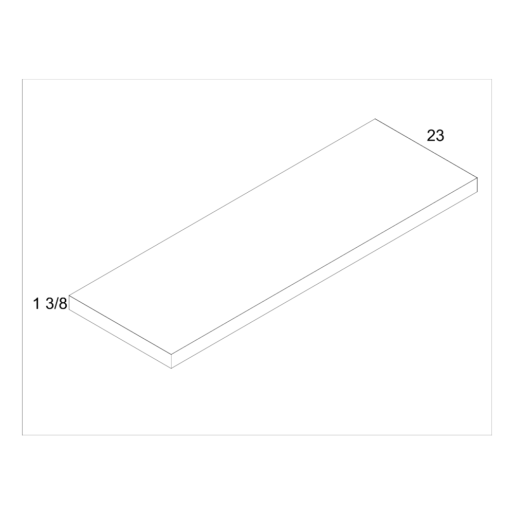 Floating Shelf - technical drawing