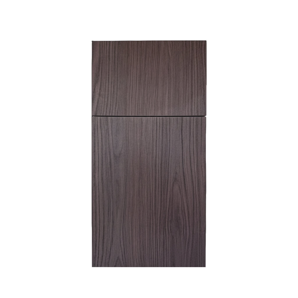 Rembrandt door style — textured woodgrain, slab profile, Euro Master Cabinet