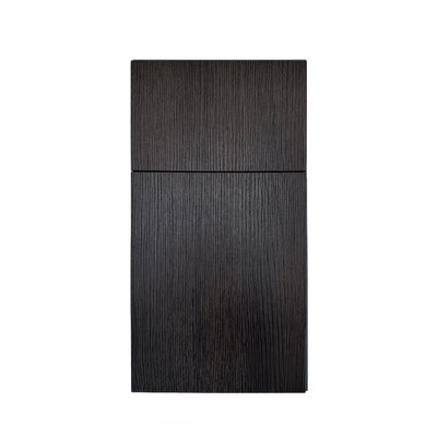 Anthracite Oak door style — textured woodgrain, slab profile, Euro Master Cabinet