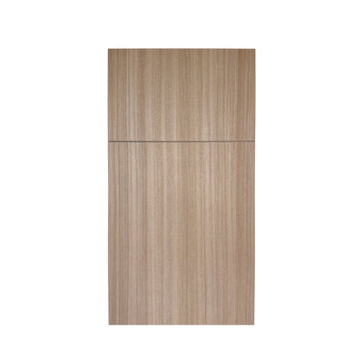 Artemis door style — textured woodgrain, slab profile, Euro Master Cabinet
