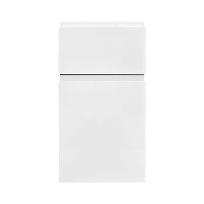 Blanco FP door style — high gloss, finger pull profile, Euro Master Cabinet