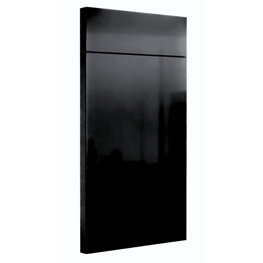 Piano door style — angle view, Euro Master Cabinet