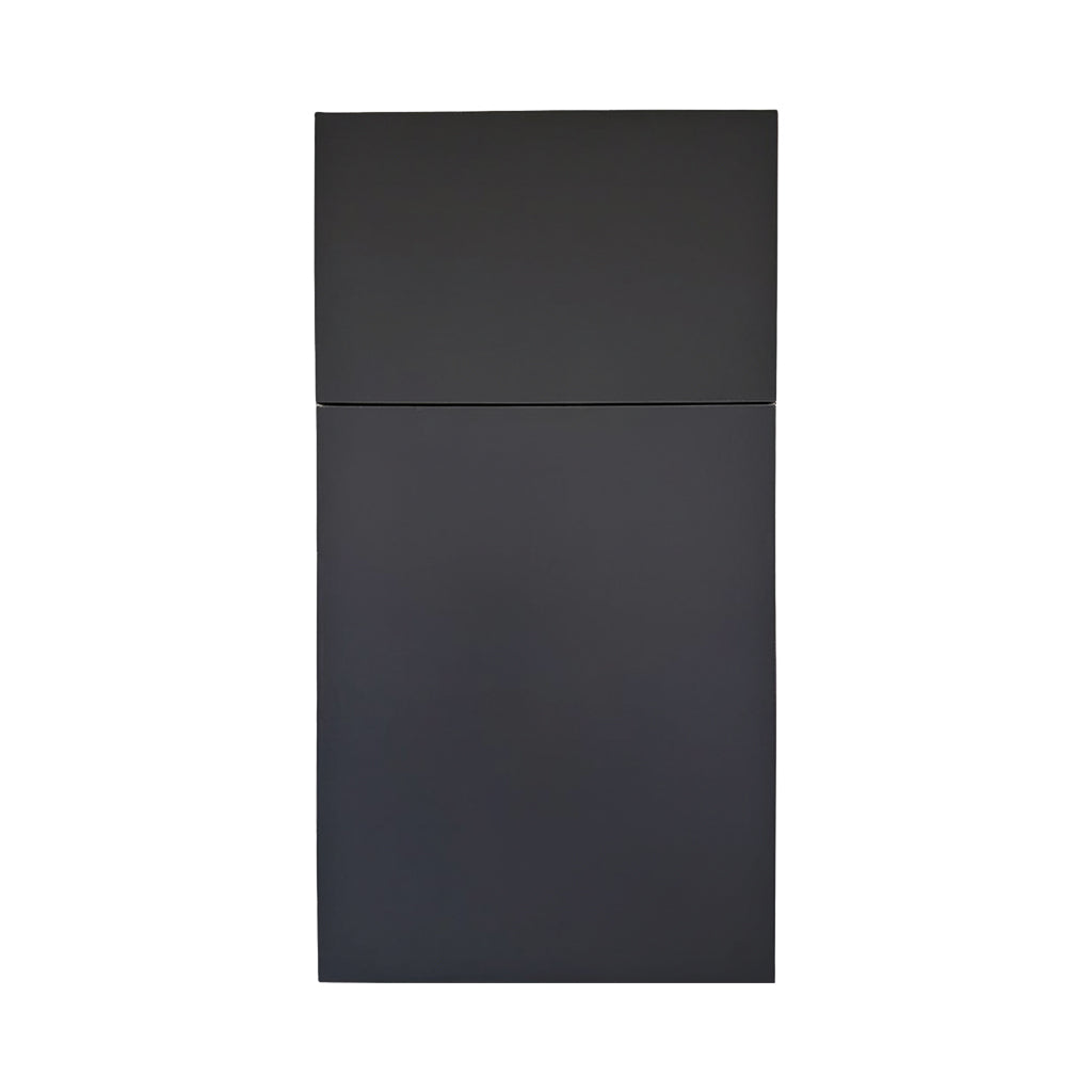 Titanium door style — super matt, slab profile, Euro Master Cabinet